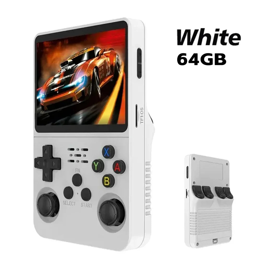 Consola de videojuegos portátil retro R36S de código abierto, sistema Linux, pantalla IPS de 3,5 pulgadas, reproductor de vídeo portátil, 64GB, más de 15000 juegos