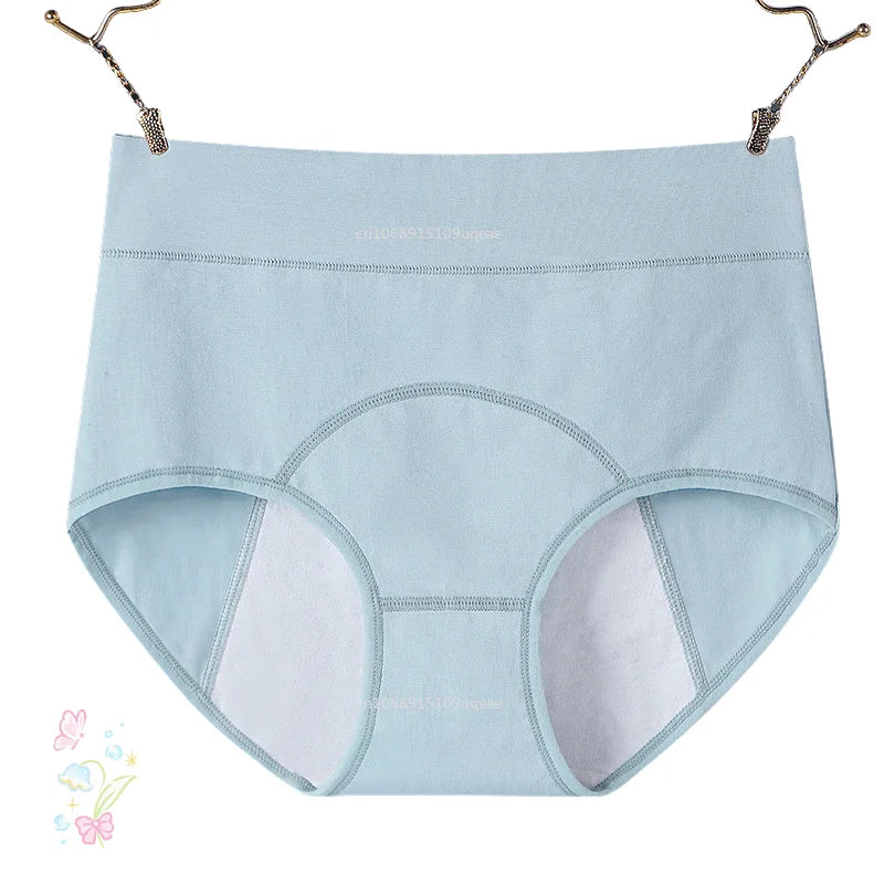Bragas para la menstruación, Bragas menstruales de algodón, ropa interior para el período de cintura alta, Bragas Menstruelle a prueba de fugas, Bragas para mujer