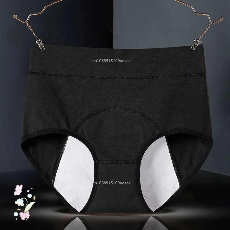 Bragas para la menstruación, Bragas menstruales de algodón, ropa interior para el período de cintura alta, Bragas Menstruelle a prueba de fugas, Bragas para mujer