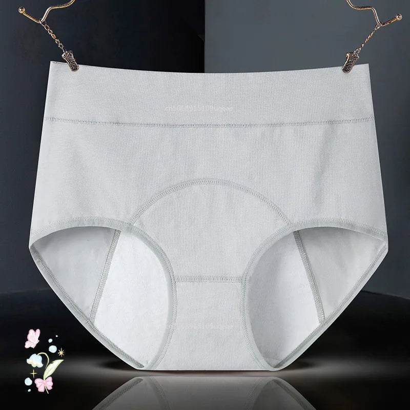 Bragas para la menstruación, Bragas menstruales de algodón, ropa interior para el período de cintura alta, Bragas Menstruelle a prueba de fugas, Bragas para mujer